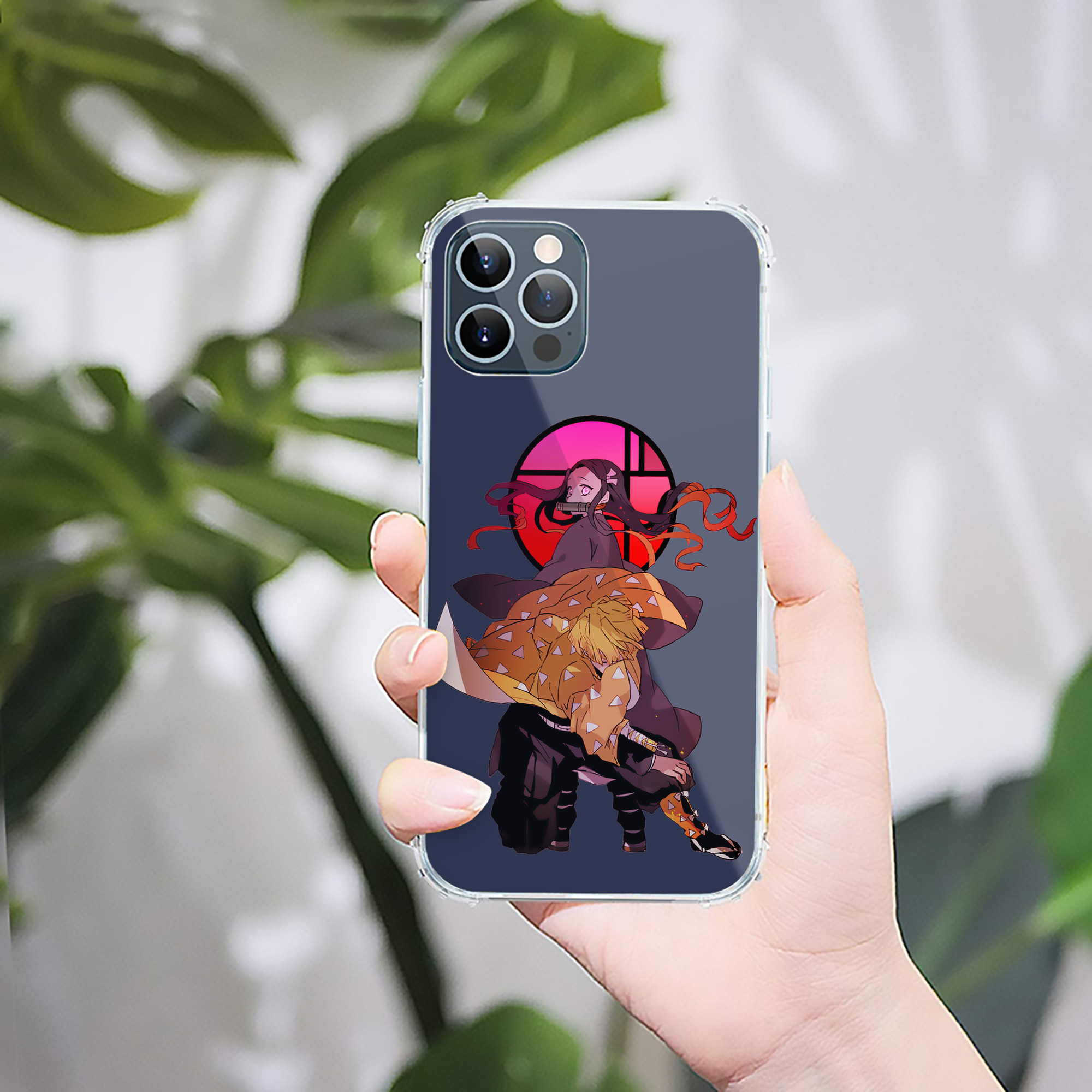 （画像用） 鬼滅の刃（きめつのやいば）我妻 善逸／あがつま ぜんいつ Agatsuma Zenitsu 【iPhone 12シリーズ対応】透明スマホケース（クリアソフトケース）